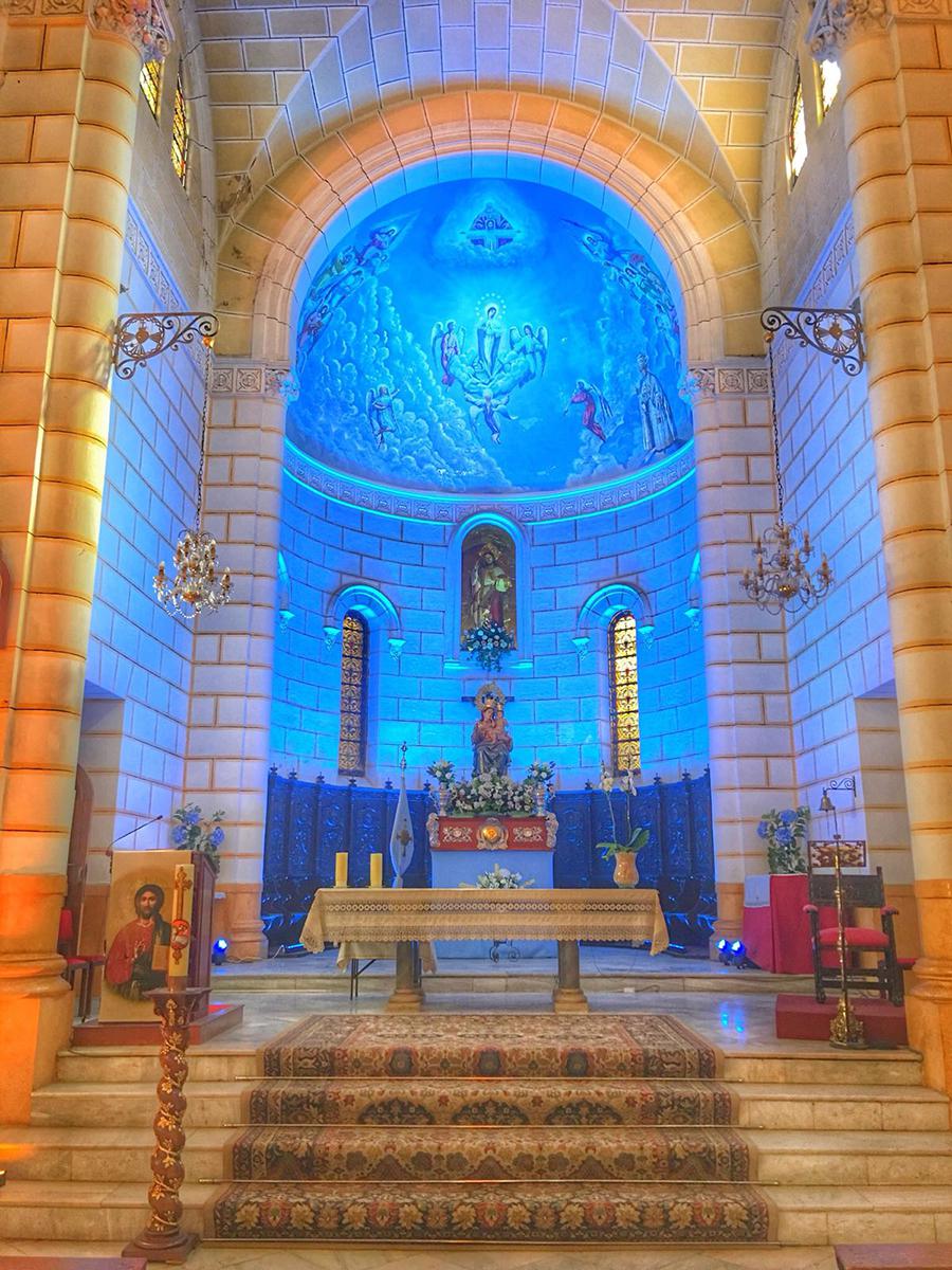 Iluminación especial del templo del Sagrado Corazón de Jesús con motivo del Centenario 