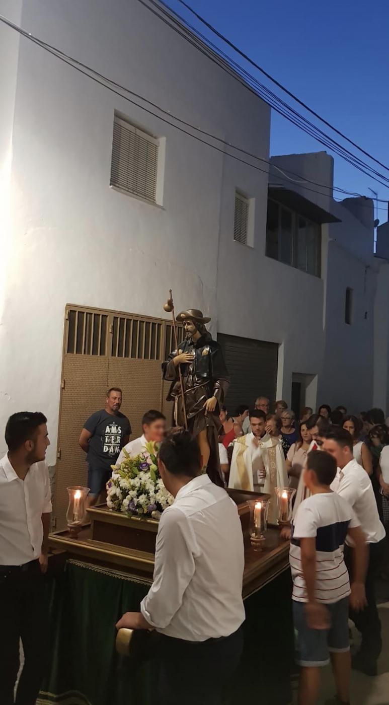Procesión de San Roque en Algarrobo