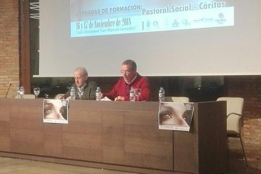 Adolfo Chércoles SJ y Francisco Rosas, delegado de Pastoral de la Salud