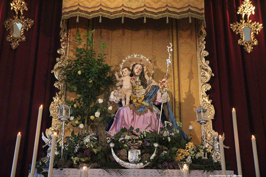 Se bendice la imagen de la Divina Pastora de Cártama