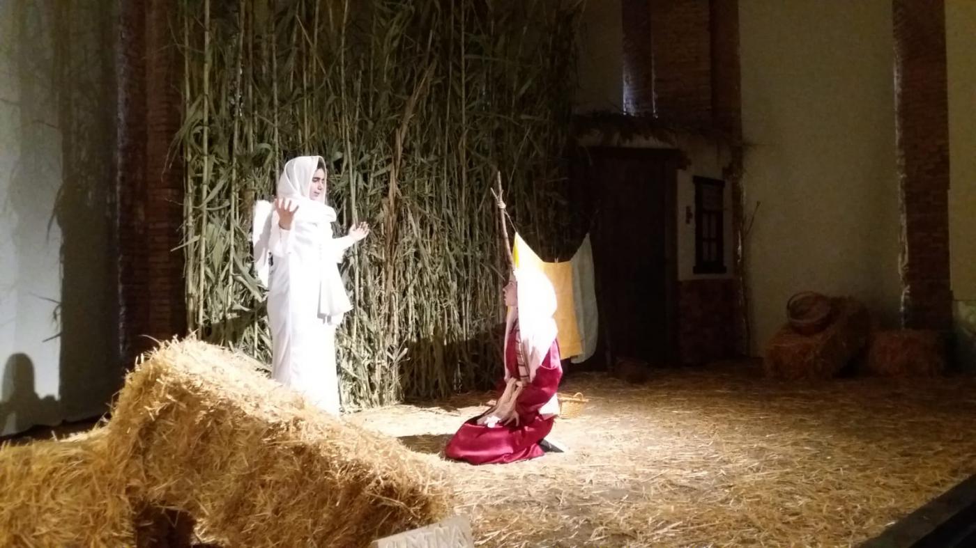 Detalle de una de las escenas del Belén Diocesano