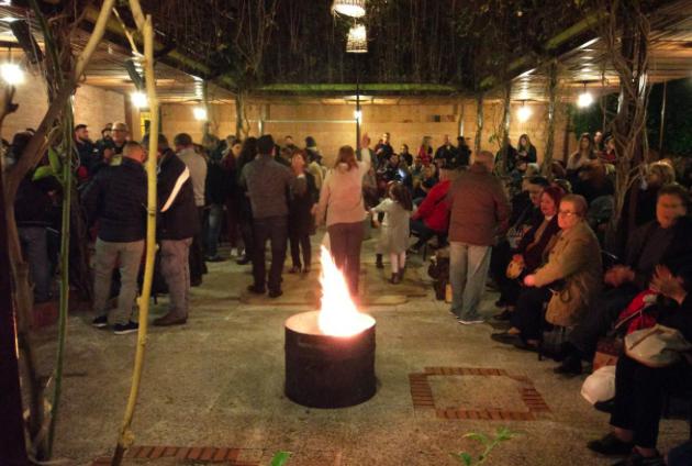 Zambomba en la parroquia de Nuestra Señora de Los Ángeles