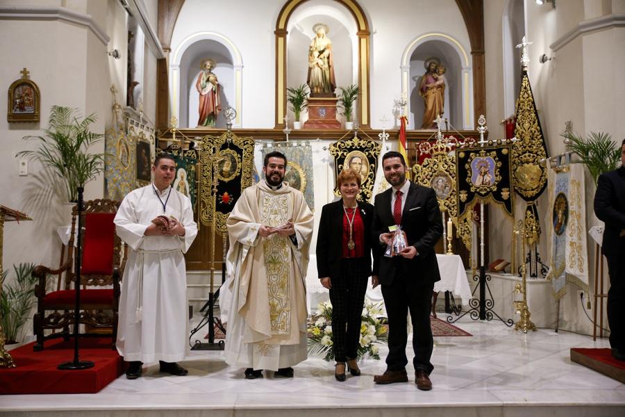 Eucaristía en la parroquia de Santa Ana (Algarrobo) con la participación de las Patronas Marianas de la Diócesis de Málaga // Y. MARTÍN