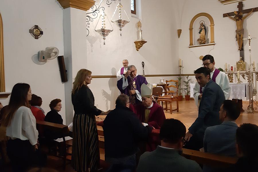 Eucaristía en Ojén, durante la Visita Pastoral al arciprestazgo de Marbella-Estepona