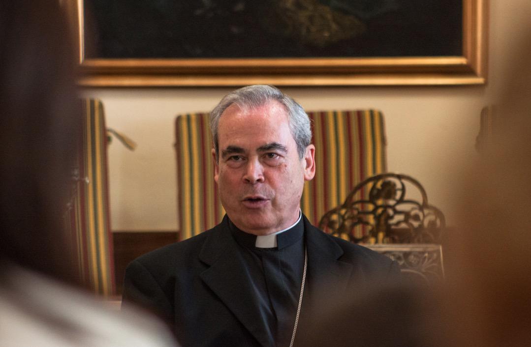 Visita pastoral del Obispo de Málaga, Jesús Catalá, a la parroquia Virgen Madre en Nueva Andalucía (Marbella) // E. GONZÁLEZ GUERRERO