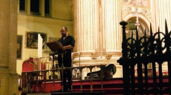 Pregón del Domund de Toño Casado en la Catedral de Málaga