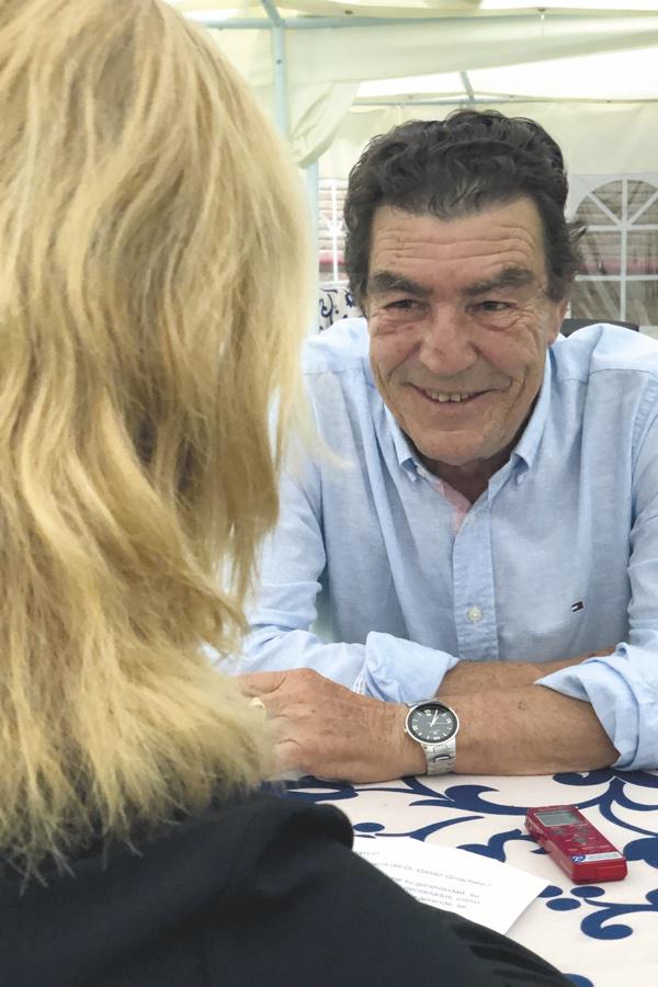 El juez Emilio Calatayud durante la entrevista para DiócesisMálaga // S. FENOSA