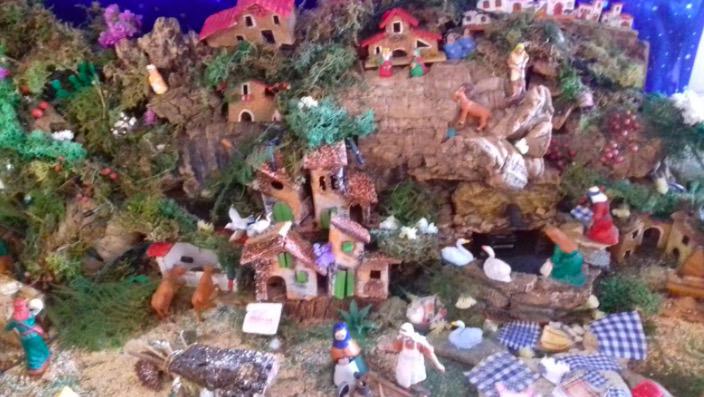 Belén elaborado por María Luz Álvarez de Cózar, de 80 años y feligresa de la parroquia de la Asunción