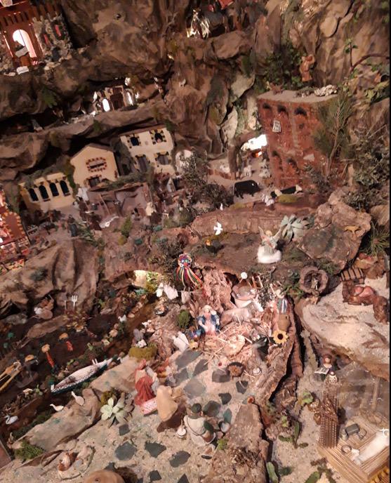 Belén de la Congregación de los Santos Patronos de Málaga en su casa de hermandad