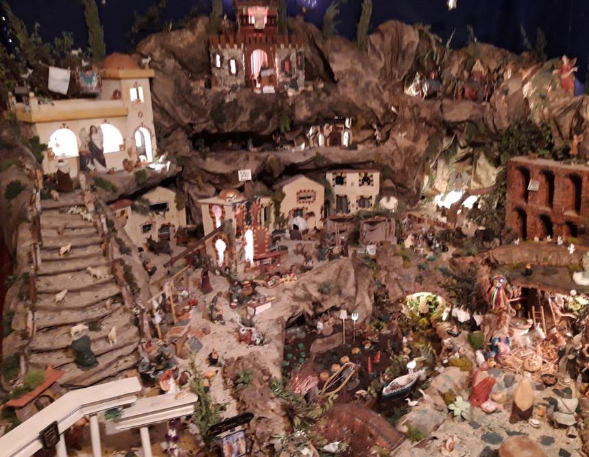 Belén de la Congregación de los Santos Patronos de Málaga en su casa de hermandad