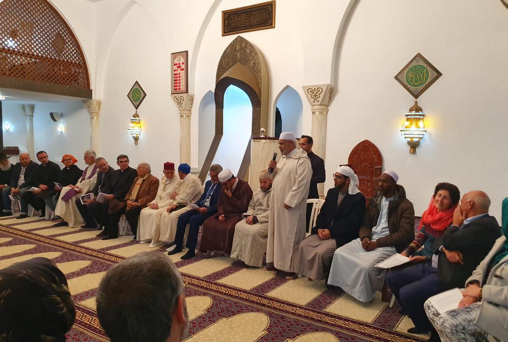 Oración interreligiosa por la paz en la mezquita de Marbella, el 16 de diciembre de 2019