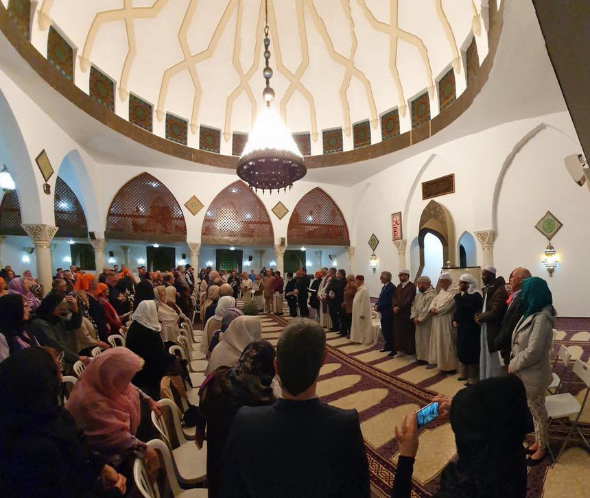 Oración interreligiosa por la paz en la mezquita de Marbella, el 16 de diciembre de 2019