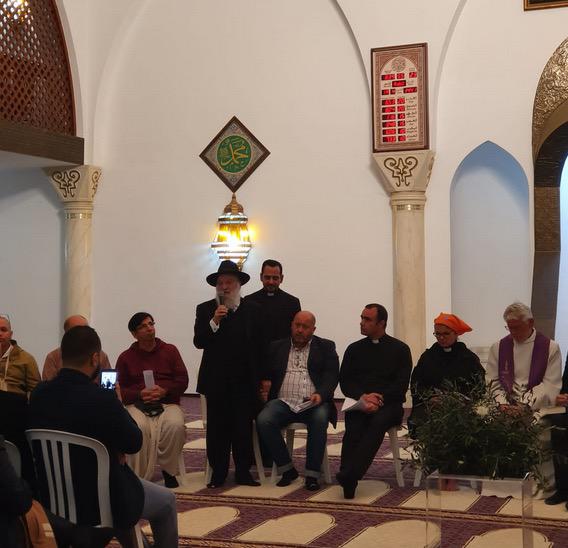 Oración interreligiosa por la paz en la mezquita de Marbella, el 16 de diciembre de 2019