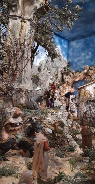 Belén de la parroquia de San Marcos Evangelista en Cuevas de San Marcos 