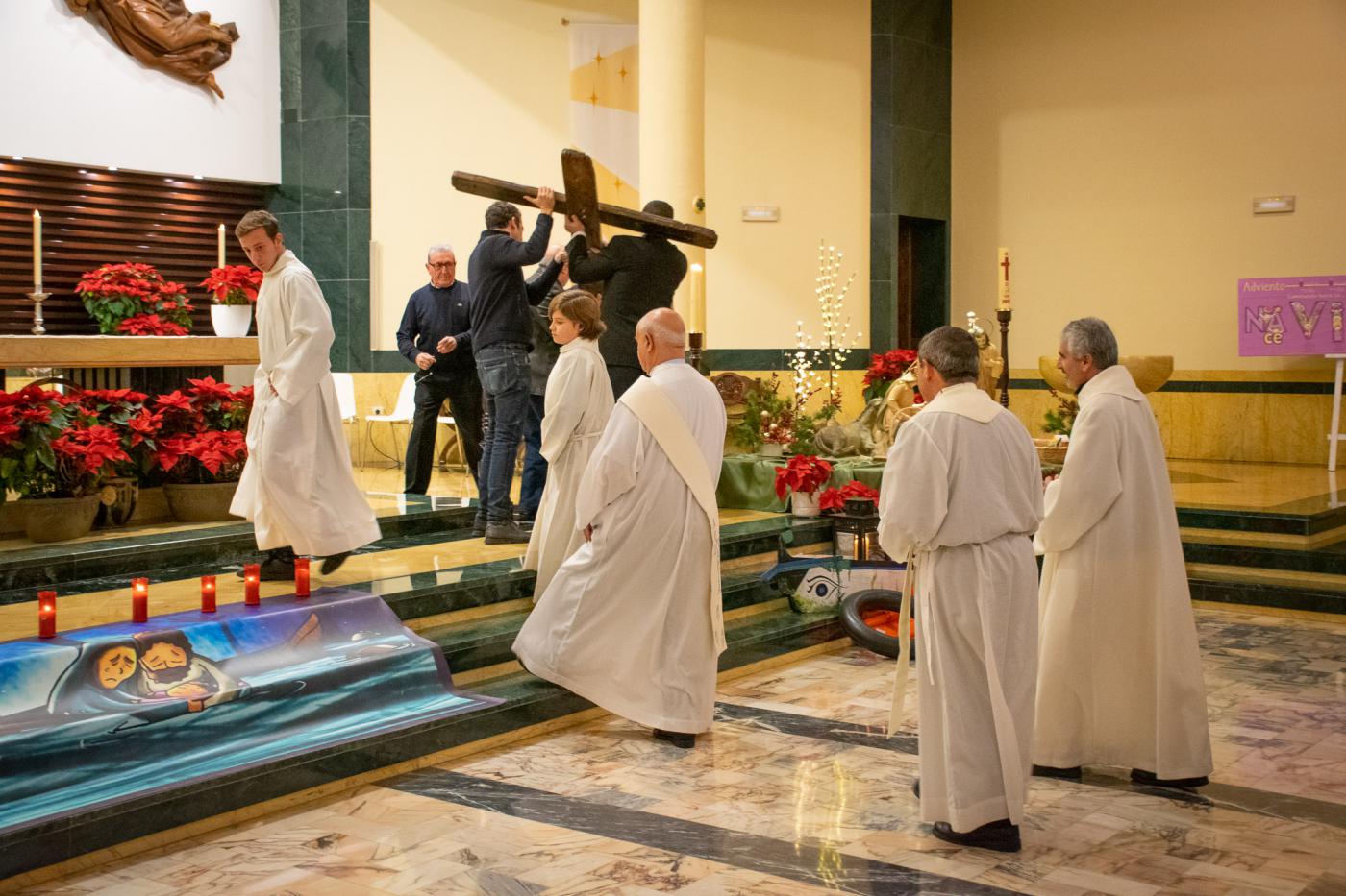 La Cruz de Lampedusa en la parroquia Santa María de la Amargura