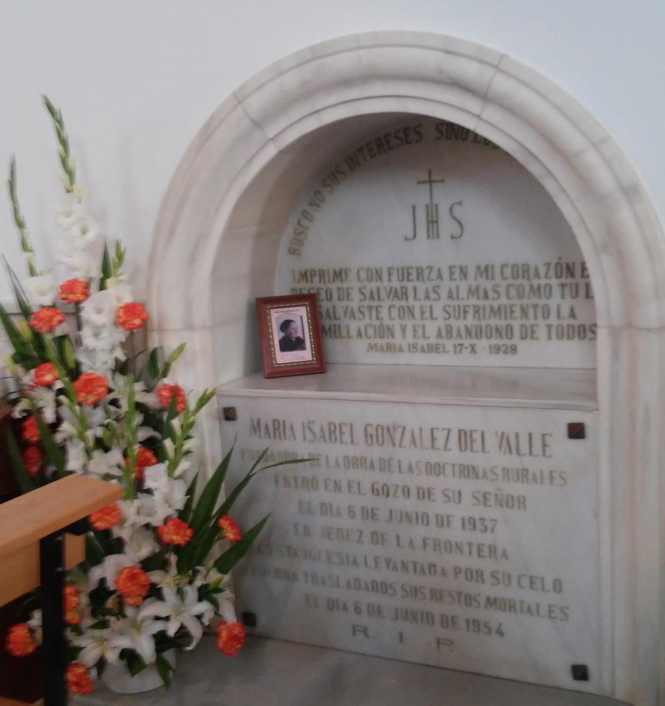 Sepulcro de María Isabel, en Gibralgalia