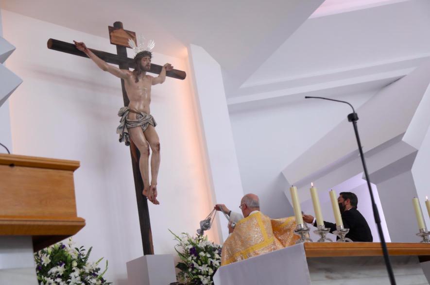 Bendición de la imagen del Cristo de la Compasión en el Cementerio de San Gabriel de Málaga