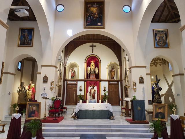 Cuadros y reliquias de San Manuel González y del Beato Tiburcio Arnaiz en la parroquia de Algarrobo