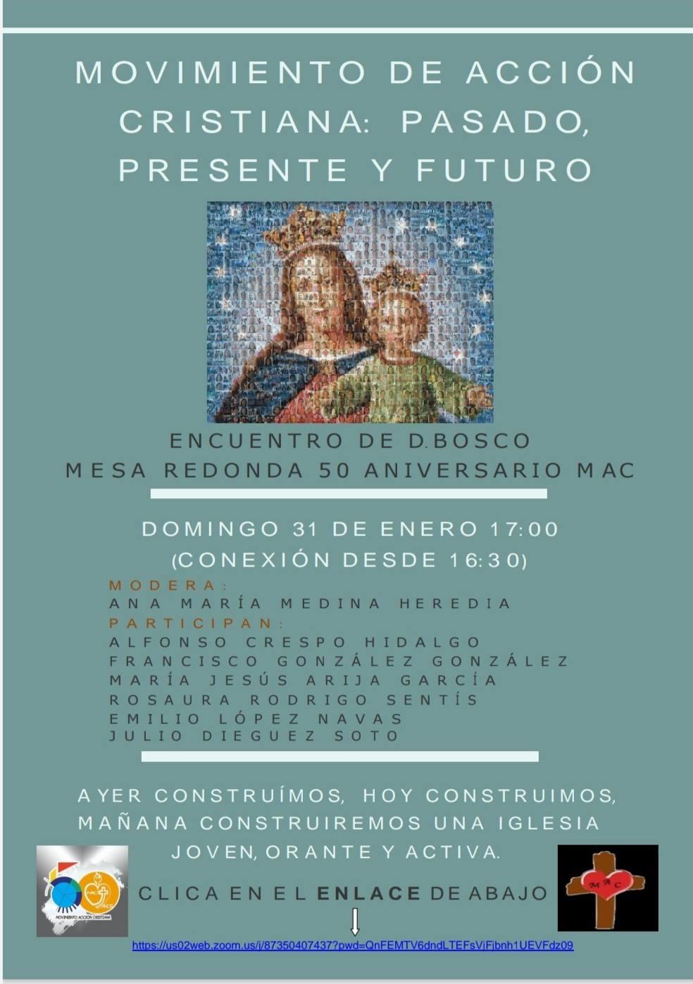 Cartel anunciador de la actividad del MAC