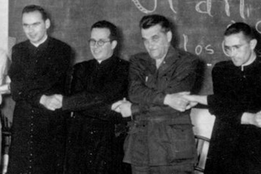 Guillermo Rovirosa junto a Tomás Malagón