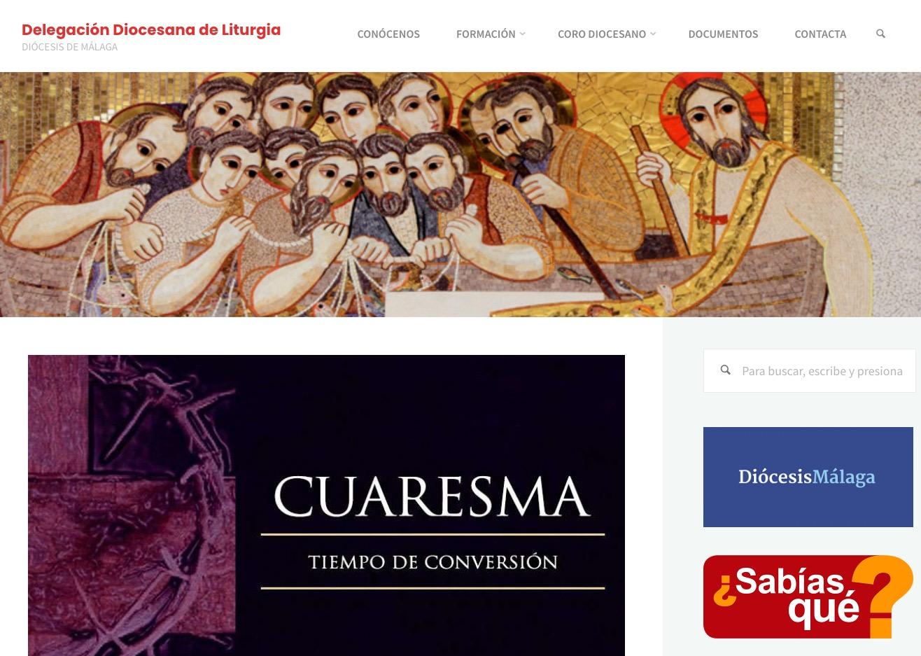 La delegación de Liturgia estrena su web