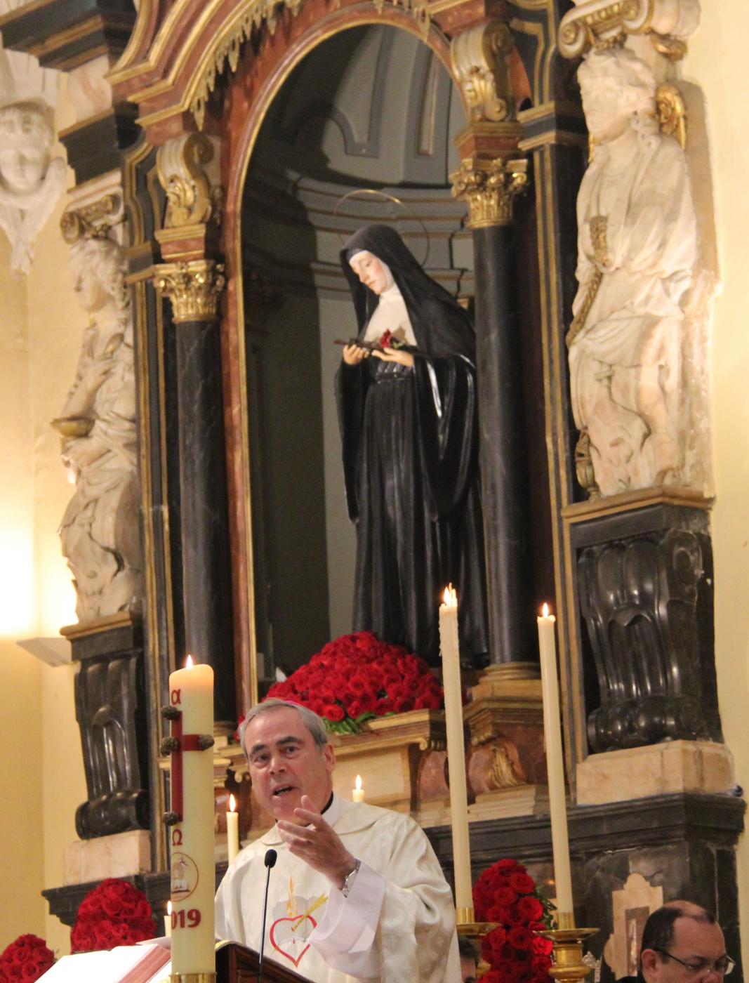 Celebración de la fiesta de Santa Rita en 2019