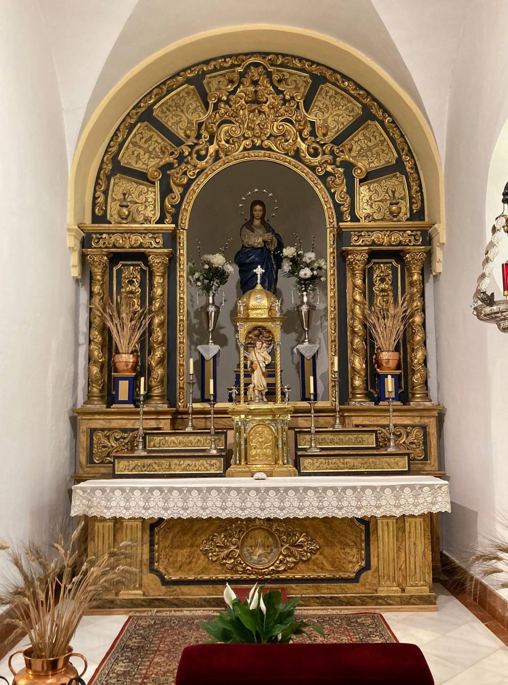 Capilla del sagrario de la parroquia de Ntra. Sra. de la Oliva en Mollina