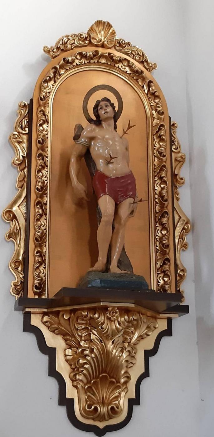 Imagen de san Sebastián en Arenas