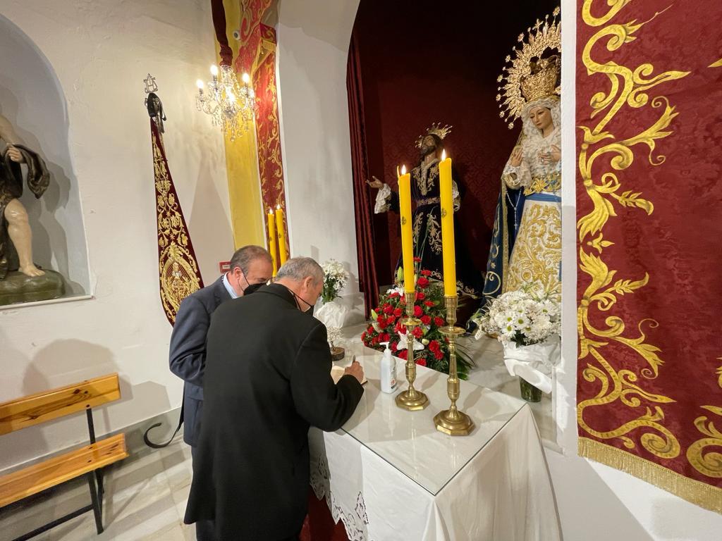 Visita Pastoral del Obispo de Málaga al Convento de San Francisco, en Vélez-Málaga