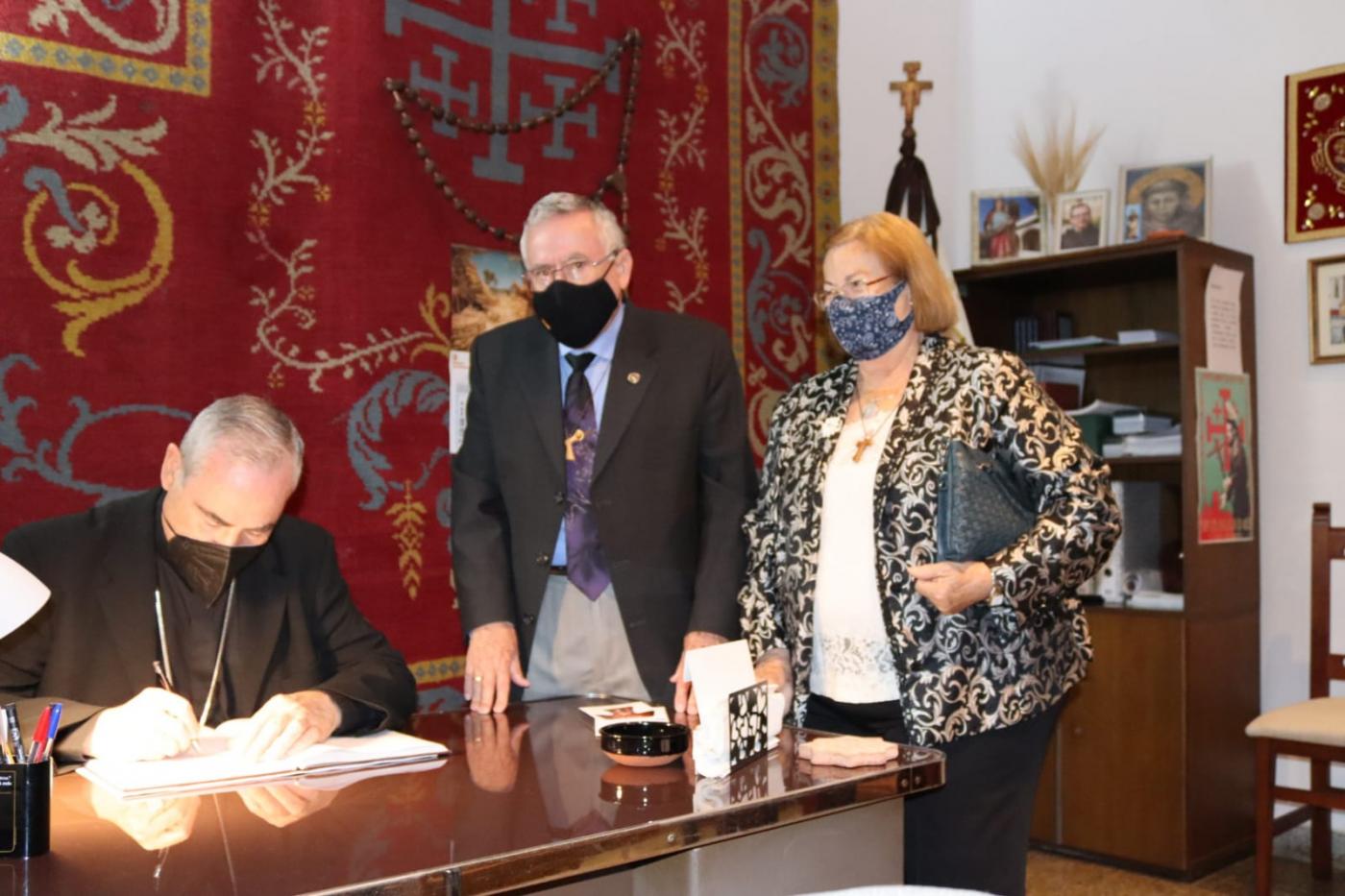 Visita Pastoral del Obispo de Málaga al Convento de San Francisco, en Vélez-Málaga