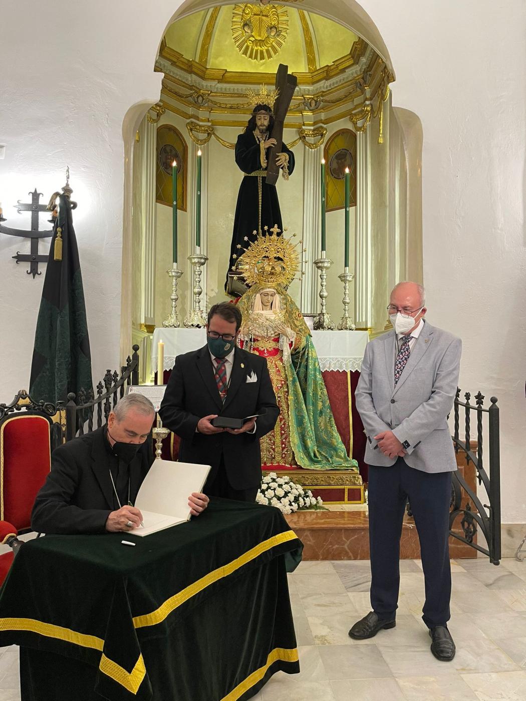 Visita Pastoral del Obispo de Málaga al Convento de San Francisco, en Vélez-Málaga