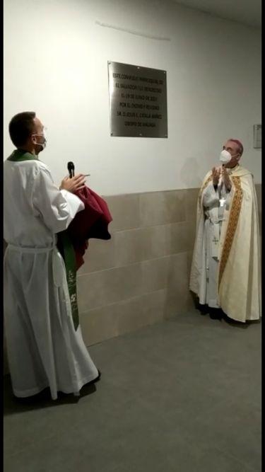 Bendición de los salones parroquiales de El Salvador, en Málaga capital