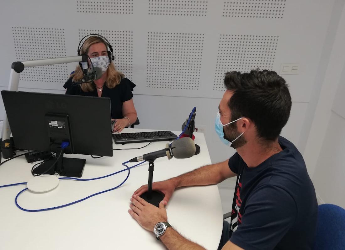 Javier Martínez durante la entrevista