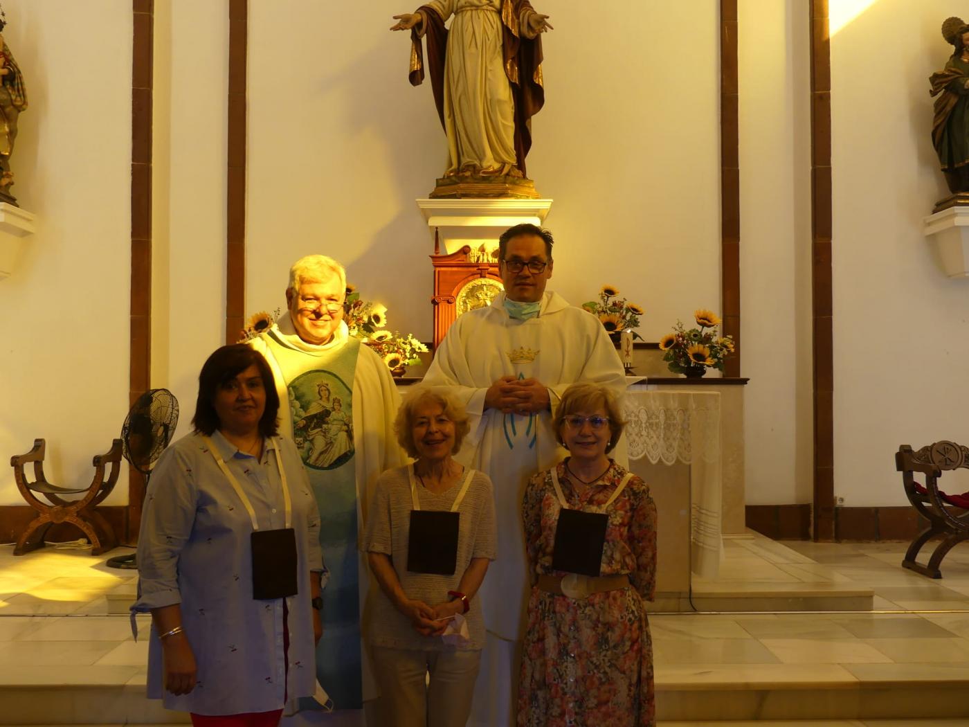 En la novena a la Virgen del Carmen se incorporaron tres nuevas novicias a la Orden Carmelita Seglar