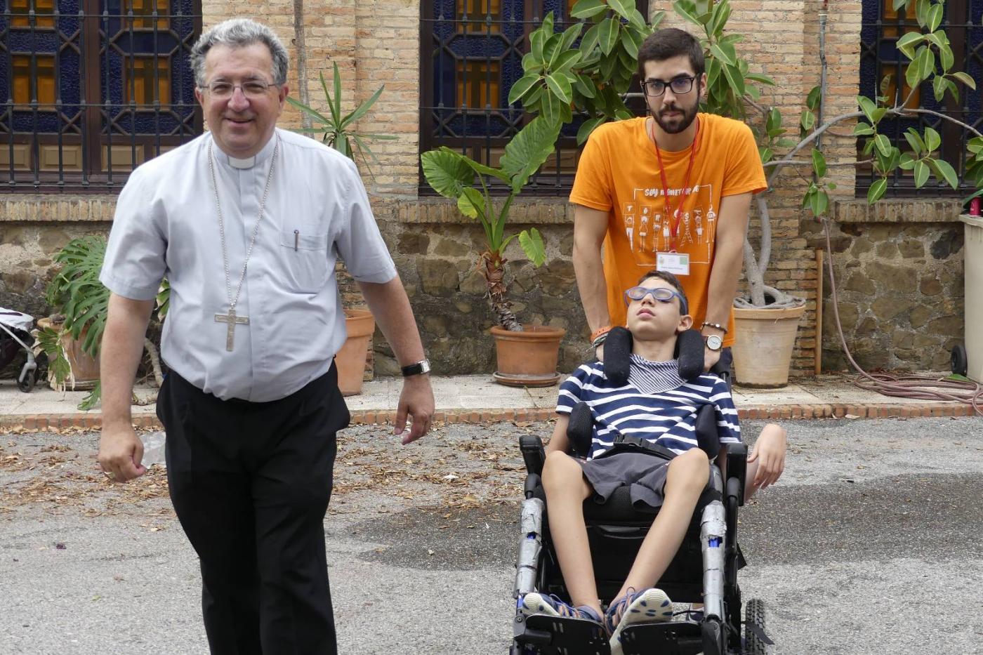 Ginés García Beltrán durante el encuentro de Familias