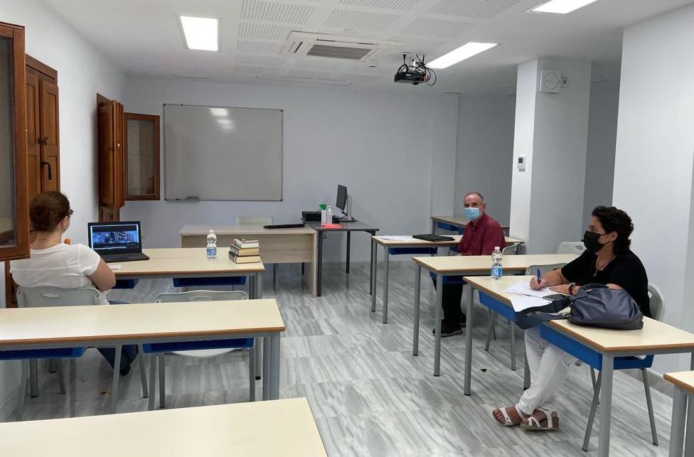 Teresa Jiménez durante el examen de Síntesis Teológica // E. LLAMAS