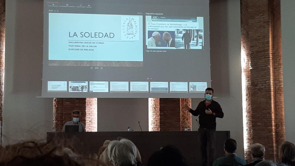 Patricio Fuentes y José Ignacio Bermúdez durante la ponencia
