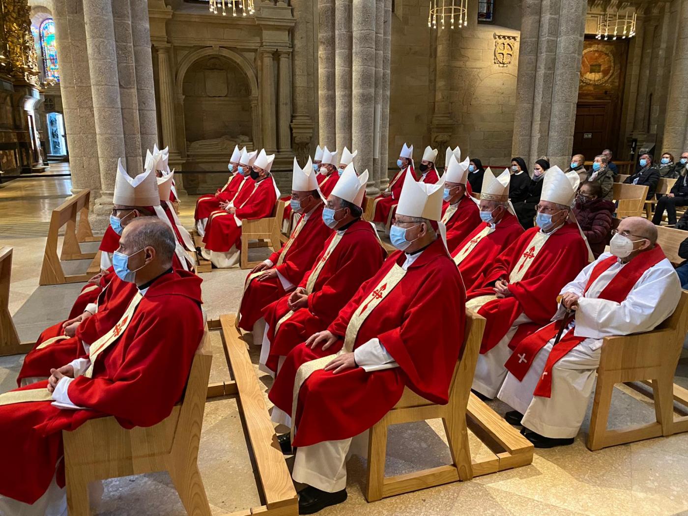 Celebración Eucarística en la peregrinación de los obispos españoles a la tumba del Apóstol Santiago