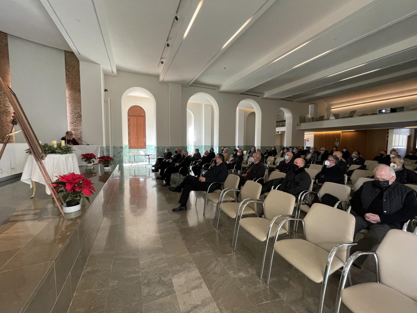 Retiro de Adviento para el clero 2021 celebrado en Casa Diocesana // E. LLAMAS