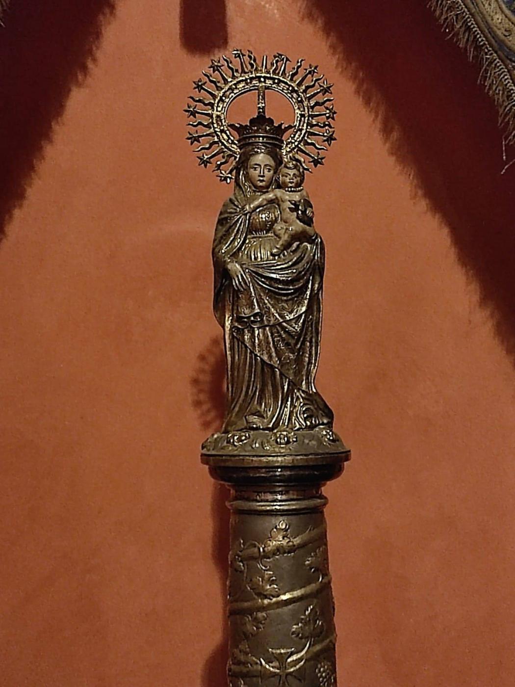 Imagen de la Virgen del Pilar en la Catedral de Málaga