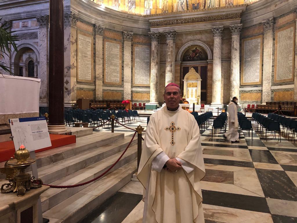 Mons. Catalá en la Basílica de San Pablo Extramuros (Jueves 20 de enero)