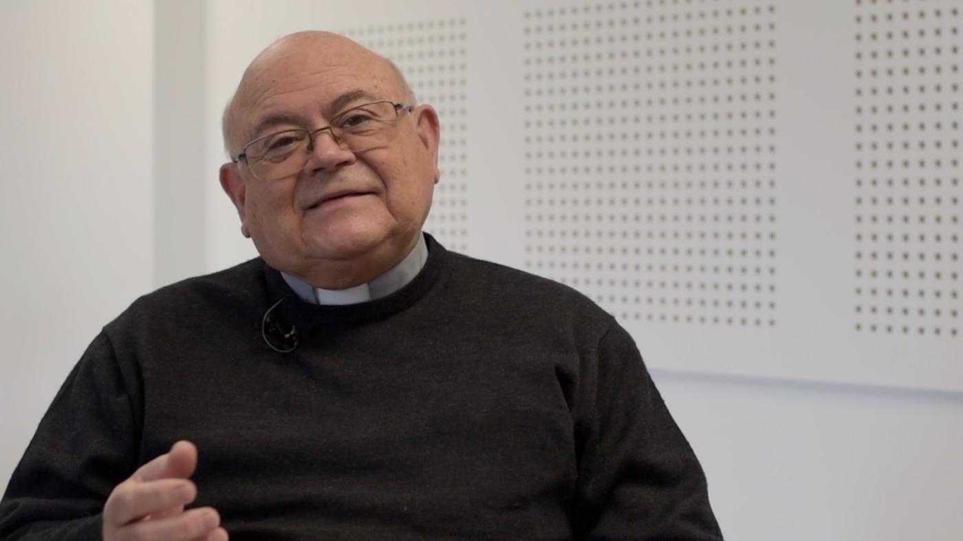 Francisco González durante la primera de las charlas cuaresmales online 2022