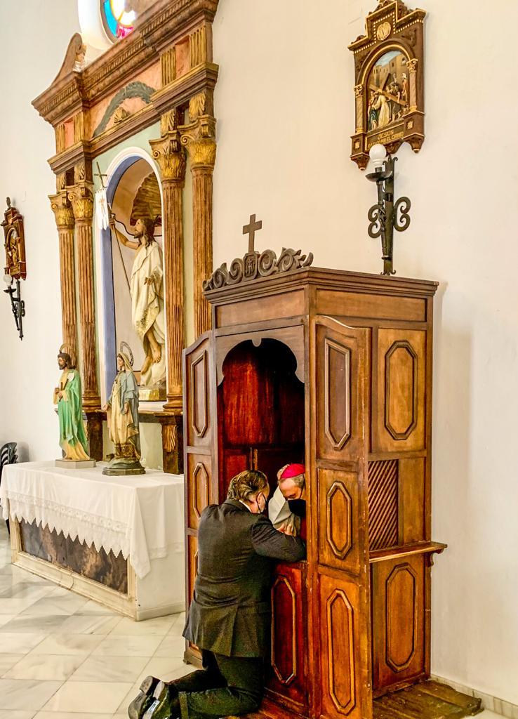 Visita Pastoral del Sr. Obispo. D. Jesús Catalá, a la parroquia de Santiago, en Monda