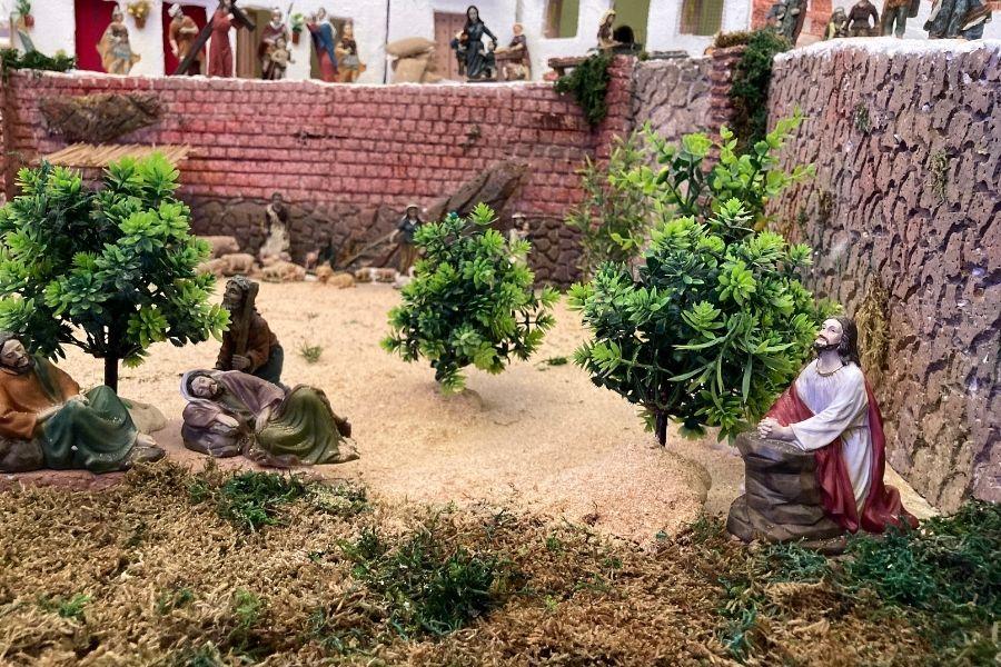 Escena de la Pasión de Cristo en la parroquia de Frigiliana