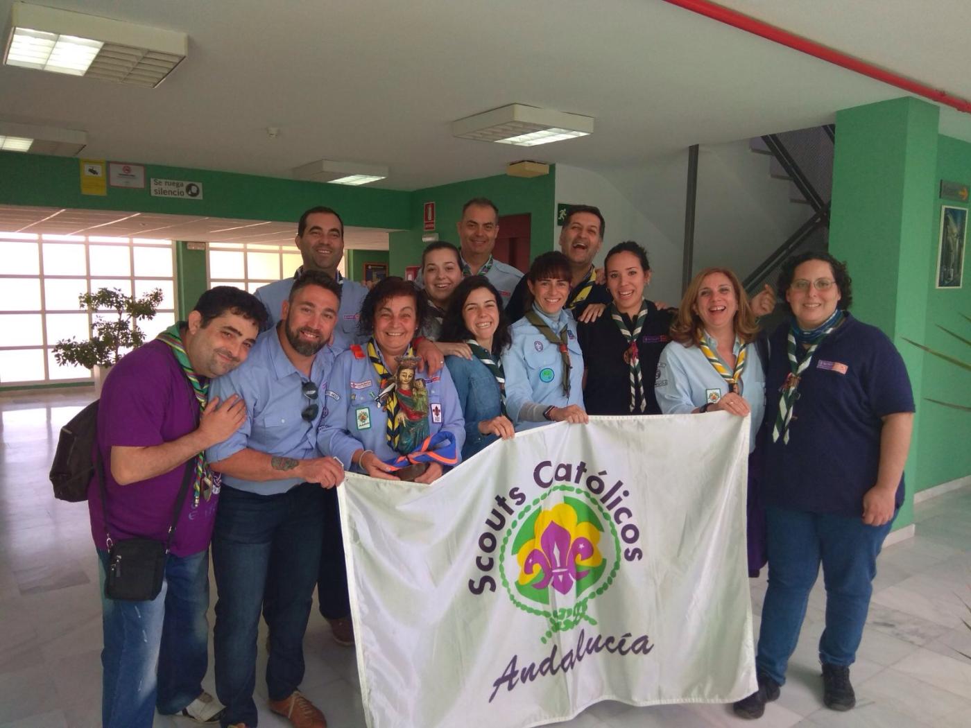 Scouts de toda Andalucía comparten vida y fe en Casa Diocesana