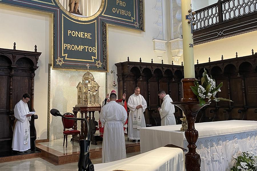 Rito de Admisión a órdenes en el encuentro del presbiterio en la fiesta de san Juan de Ávila 2022 // E. LLAMAS