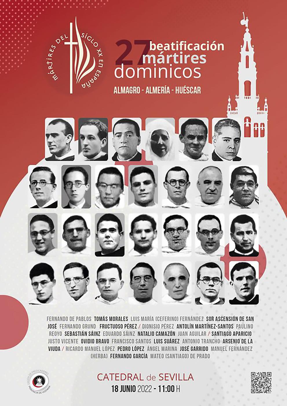 Un malagueño, entre los 27 mártires dominicos beatificados este sábado en Sevilla