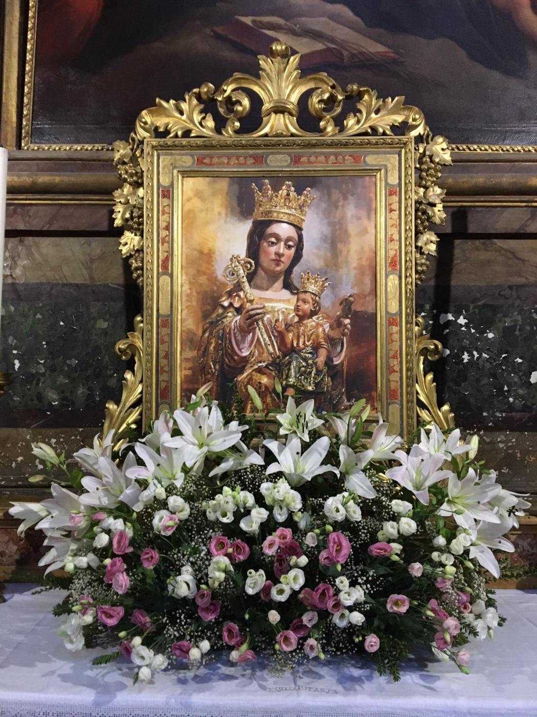 Imagen de la Virgen de la Victoria en la iglesia romana de “Sant’Andrea delle Fratte”