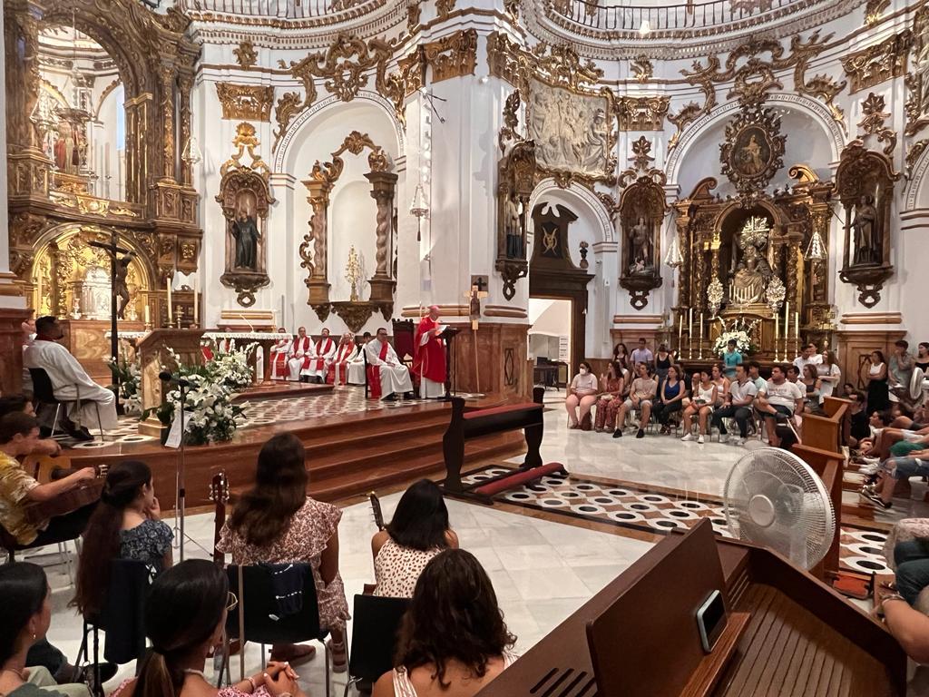 Envío de los jóvenes participantes malagueños a la Peregrinación Europea de Jóvenes en Santiago en agosto de 2022