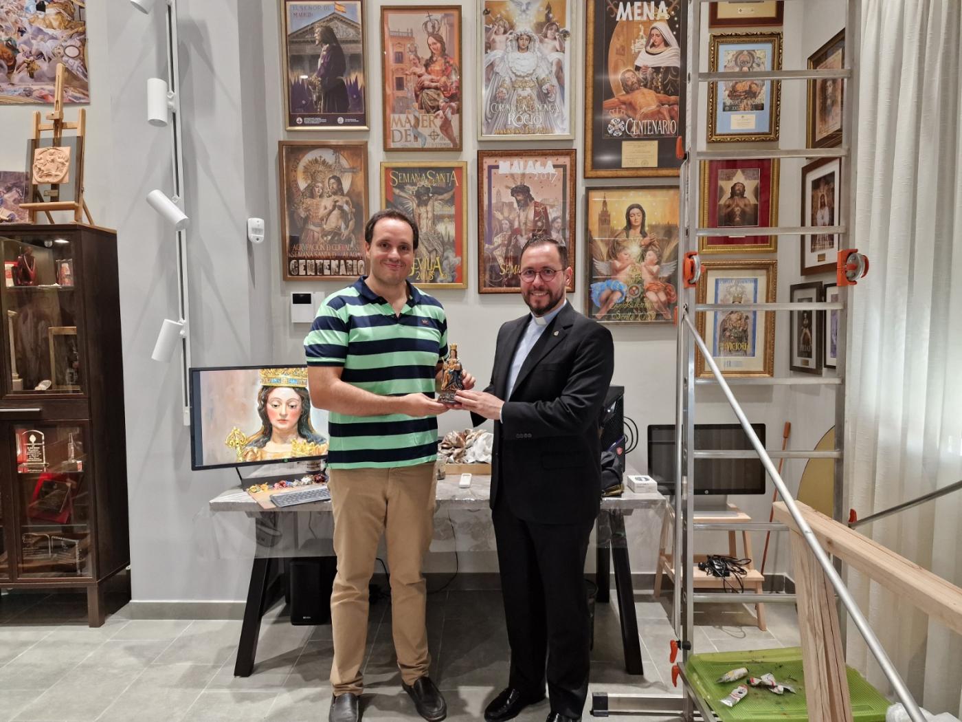 En el taller de Raúl Berzosa